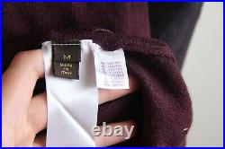 Louis Vuitton Big Logo Wool Silk Hoodie sz M 002417