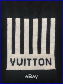 Louis Vuitton Men's Barcode Crew Neck Sweater Wool Black Size Medium