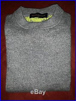 Louis Vuitton NEON MONOGRAM Men's Cashmere Sweater. M