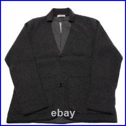 Luciano Barbera NWT Cardigan Sweater Jacket Size 50 US M Gray Melange Cashmere