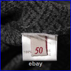 Luciano Barbera NWT Cardigan Sweater Jacket Size 50 US M Gray Melange Cashmere