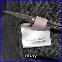 Luciano Barbera NWT Cardigan Sweater Jacket Size 50 US M Gray Melange Cashmere