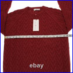 Luciano Barbera NWT Crew Neck Sweater Size 50 (US M) in Burnt Orange 100% Cotton Luciano Barbera NWT Crew Neck Sweater Size 50 (US M) in Burnt Orange 100% Cotton