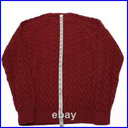 Luciano Barbera NWT Crew Neck Sweater Size 50 (US M) in Burnt Orange 100% Cotton