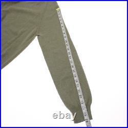 Luciano Barbera NWT Crew Neck Sweater Size 50 (US M) in Green 100% Cotton