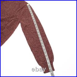 Luciano Barbera NWT Crew Neck Sweater Size 50 (US M) in Orange Cotton & Linen