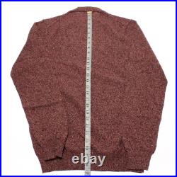 Luciano Barbera NWT Crew Neck Sweater Size 50 (US M) in Orange Cotton & Linen