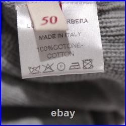 Luciano Barbera NWT Full Zip Sweater Size 50 (US M) in Gray 100% Cotton Luciano Barbera NWT Full Zip Sweater Size 50 (US M) in Gray 100% Cotton