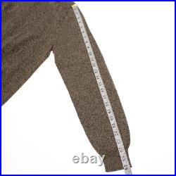 Luciano Barbera NWT Full Zip Sweater Size 50 (US Medium) in Green Cotton / Linen