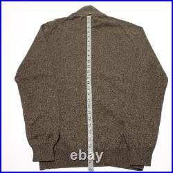 Luciano Barbera NWT Full Zip Sweater Size 50 (US Medium) in Green Cotton / Linen Luciano Barbera NWT Full Zip Sweater Size 50 (US Medium) in Green Cotton / Linen