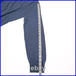 Luciano Barbera NWT Hooded Sweater Size 50 US Medium in Blue 100% Cotton