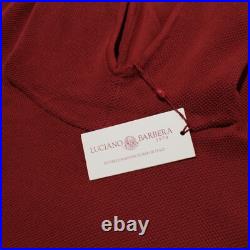 Luciano Barbera NWT Pullover Hoodie Sweater Size 50 (US M) in Orange 100% Cotton