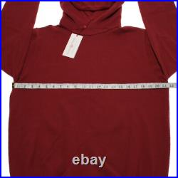 Luciano Barbera NWT Pullover Hoodie Sweater Size 50 (US M) in Orange 100% Cotton