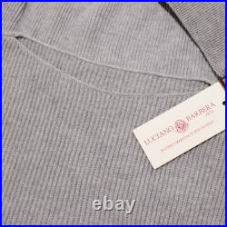 Luciano Barbera NWT Pullover Knit Sweater Size 50 US M Solid Gray 100% Cashmere Luciano Barbera NWT Pullover Knit Sweater Size 50 US M Solid Gray 100% Cashmere