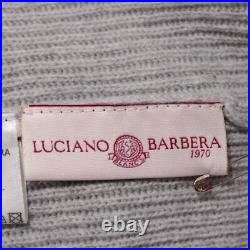 Luciano Barbera NWT Pullover Knit Sweater Size 50 US M Solid Gray 100% Cashmere Luciano Barbera NWT Pullover Knit Sweater Size 50 US M Solid Gray 100% Cashmere
