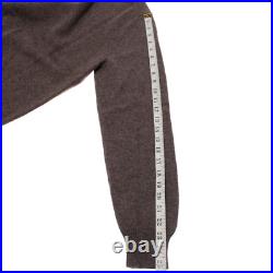 Luciano Barbera NWT Pullover Sweater with Pocket Size 50 US M Brown 100% Cashmere Luciano Barbera NWT Pullover Sweater with Pocket Size 50 US M Brown 100% Cashmere