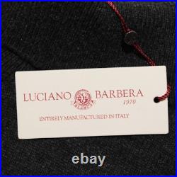 Luciano Barbera NWT Pullover Turtleneck Sweater Size 50 (US M) in Gray Cashmere