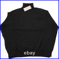Luciano Barbera NWT Pullover Turtleneck Sweater Size 50 (US M) in Gray Cashmere