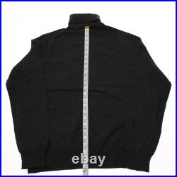 Luciano Barbera NWT Pullover Turtleneck Sweater Size 50 (US M) in Gray Cashmere