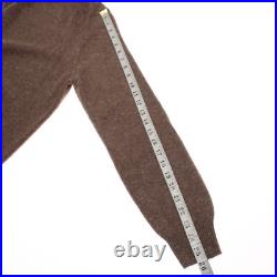 Luciano Barbera NWT Turtleneck Sweater Size 50 (US M) in Brown Cashmere & Wool