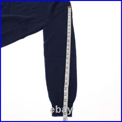 Luciano Barbera NWT Turtleneck Sweater Size 50 US Medium in Blue 100% Cashmere