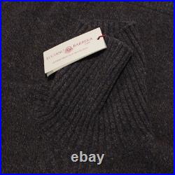Luciano Barbera NWT Turtleneck Sweater Size 50 US Medium in Brown/Blue Melange