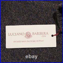 Luciano Barbera NWT Turtleneck Sweater Size 50 US Medium in Brown/Blue Melange