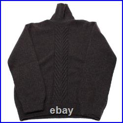Luciano Barbera NWT Turtleneck Sweater Size 50 US Medium in Brown/Blue Melange