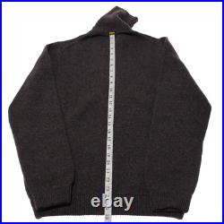 Luciano Barbera NWT Turtleneck Sweater Size 50 US Medium in Brown/Blue Melange