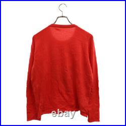 Lucien Pellat-finet Pellafine Velascal Cashmere Blend Knit Sweater Red Used