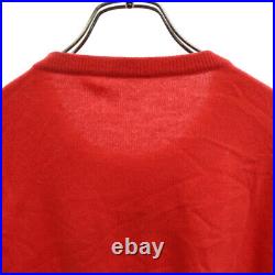 Lucien Pellat-finet Pellafine Velascal Cashmere Blend Knit Sweater Red Used