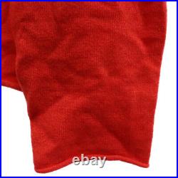 Lucien Pellat-finet Pellafine Velascal Cashmere Blend Knit Sweater Red Used