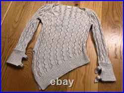 Lutz Huelle Wool Asymmetric Sweater Light Grey M