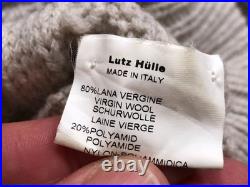 Lutz Huelle Wool Asymmetric Sweater Light Grey M