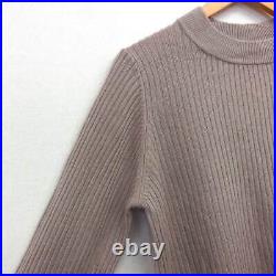 M Discoat Tag Sweater Long Sleeve Round Neck