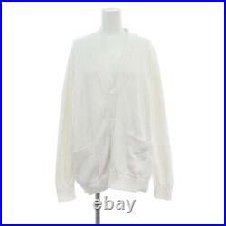 M Drawer Cotton V-Neck Cardigan Knit Long Sleeve