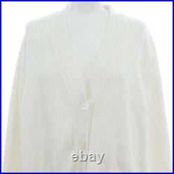 M Drawer Cotton V-Neck Cardigan Knit Long Sleeve