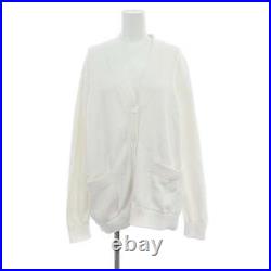 M Drawer Cotton V-Neck Cardigan Knit Long Sleeve