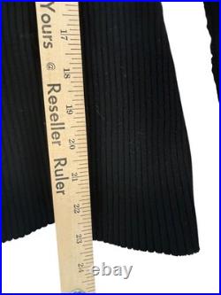 MACH & MACH Cutout Womens Medium Black Long Sleeve Rib Sweater $648