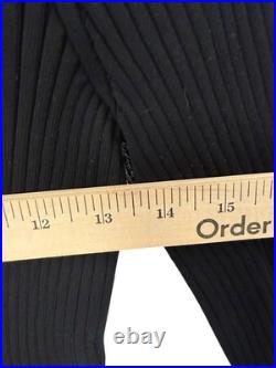 MACH & MACH Cutout Womens Medium Black Long Sleeve Rib Sweater $648