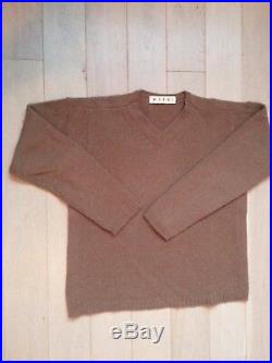 MARNI MAN Exquisite and rare pullover sweater jumper in camel hair & silk men's