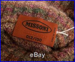 MISSONI COLLECTIBLE 2002 Multi-Color Sleeveless Turtleneck Sweater Vest M 12/150