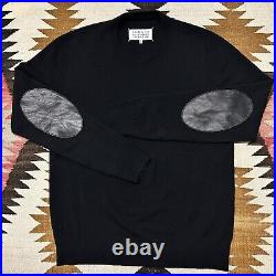 Maison Margiela Line 14 Elbow Patch Sweater Sz M Black