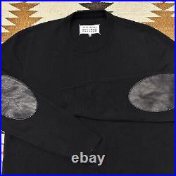 Maison Margiela Line 14 Elbow Patch Sweater Sz M Black
