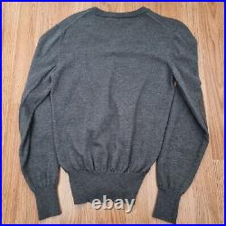 Man By Vivienne Westwood Sweater Jumper Elbow Patches Merino Wool M Medium Grey