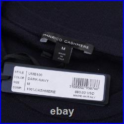 Manrico Super Slim Fitted Stretch Knit Cashmere Sweater M (fits S) NWT