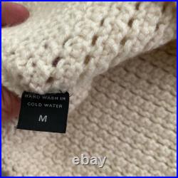 Manrico Women's 100% Cashmere Thick Textured Knit Crewneck Sweater M / L $1395 Manrico Women's 100% Cashmere Thick Textured Knit Crewneck Sweater M / L $1395