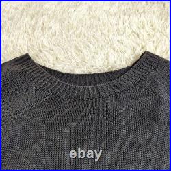 Margaret Howell Linen Cotton Silk Crewneck Sweater Gray M Men's Japan F/S Margaret Howell Linen Cotton Silk Crewneck Sweater Gray M Men's Japan F/S