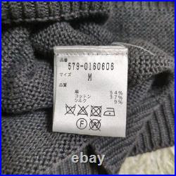 Margaret Howell Linen Cotton Silk Crewneck Sweater Gray M Men's Japan F/S Margaret Howell Linen Cotton Silk Crewneck Sweater Gray M Men's Japan F/S