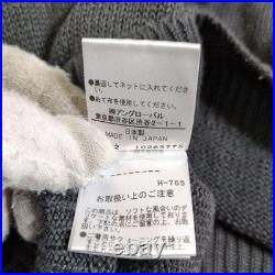 Margaret Howell Linen Cotton Silk Crewneck Sweater Gray M Men's Japan F/S